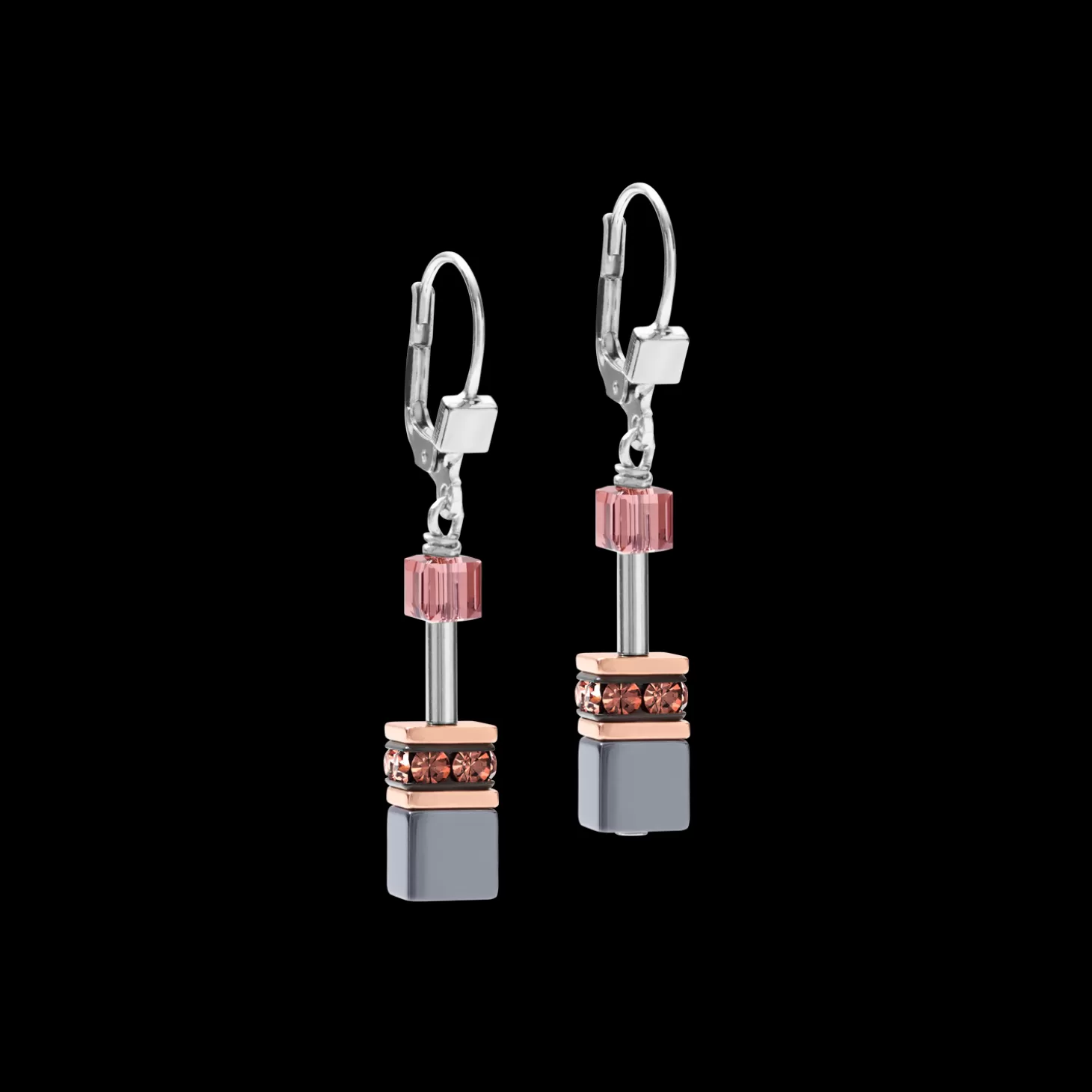 COEUR DE LION Geocube® Earrings Antique Pink